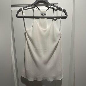 Naked Zebra White Camisole Top